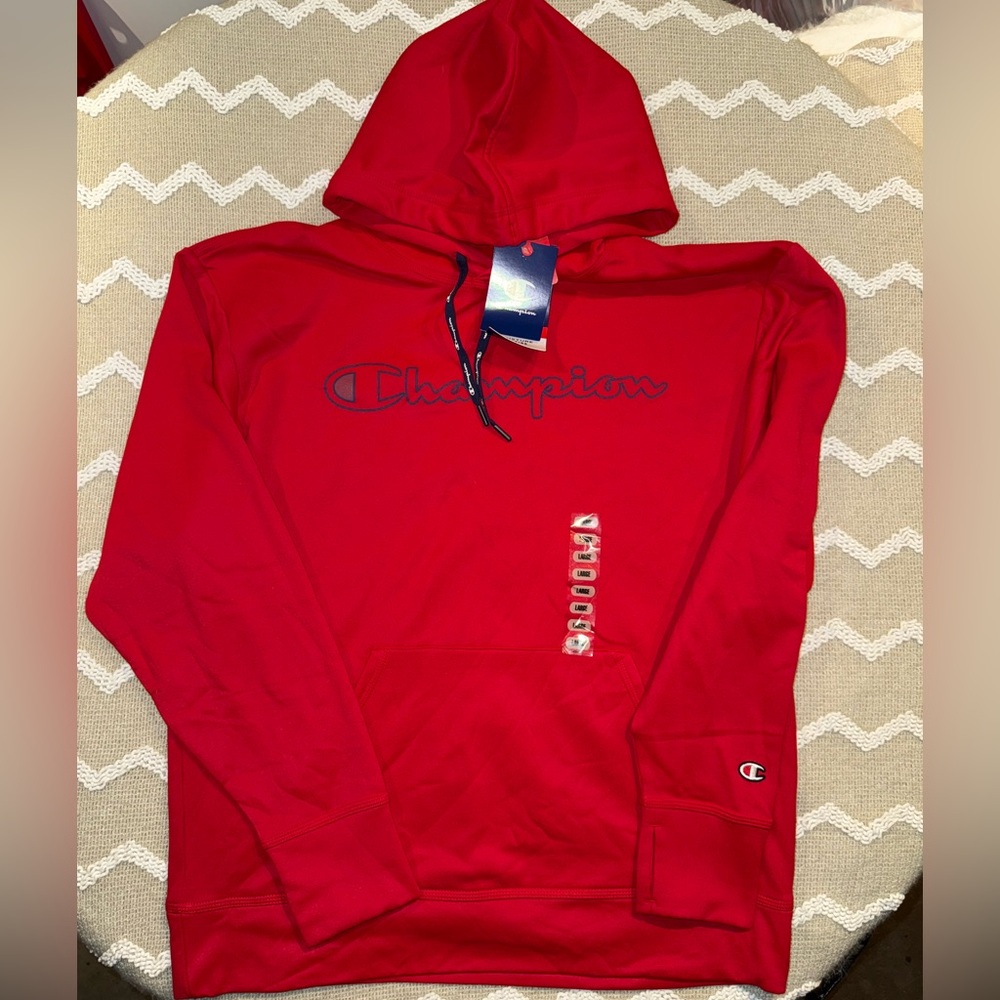Champion men’s Red Athletic‎ Hoodie new
